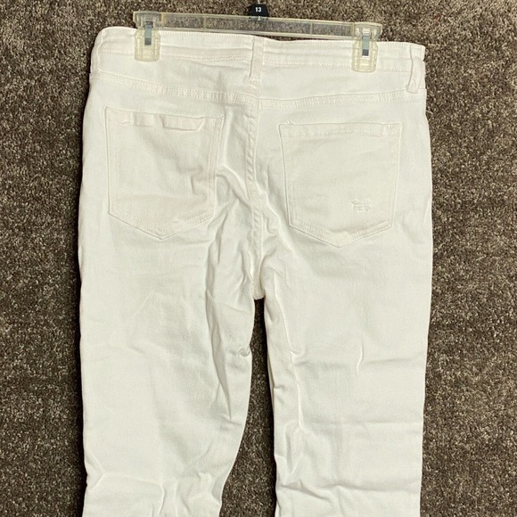 BP. Men's White Distressed Skinny Jeans Size 32 Stretch Denim - Picture 6 of 14